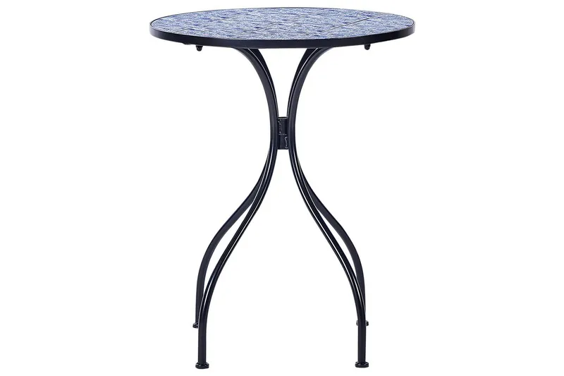 Trädgårdsbord Beliani Cigliano Black||blue - Hagemøbler & utemiljø - Balkong & terrasse - Balkongmøbler - Balkongbord