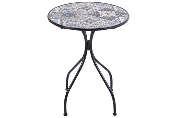 Trädgårdsbord Beliani Civita Black||blue||Brown - Hagemøbler & utemiljø - Balkong & terrasse - Balkongmøbler - Balkongbord