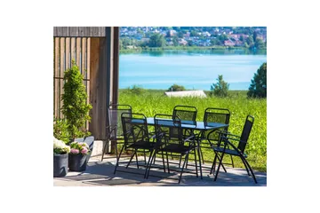 Trädgårdsbord Beliani Livo Black - Hagemøbler & utemiljø - Balkong & terrasse - Balkongmøbler - Balkongbord