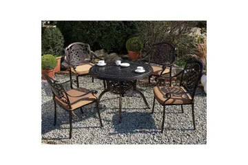 Trädgårdsbord Beliani Salento Brown - Hagemøbler & utemiljø - Balkong & terrasse - Balkongmøbler - Balkongbord