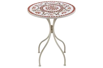 Trädgårdsbord Beliani Spello White||Red||Grey - Hagemøbler & utemiljø - Balkong & terrasse - Balkongmøbler - Balkongbord