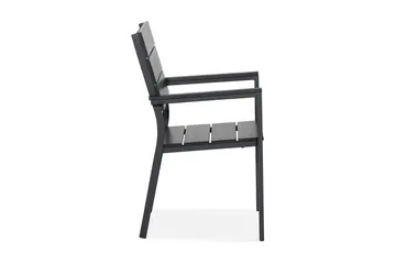 Tunis stablestol utendørs Aintwood - Svart/svart - Hagemøbler & utemiljø - Balkong & terrasse - Balkongmøbler - Balkongstoler