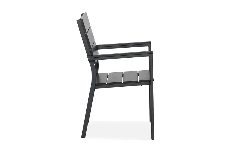 Tunis stablestol utendørs Aintwood - Svart/svart - Hagemøbler & utemiljø - Balkong & terrasse - Balkongmøbler - Balkongstoler