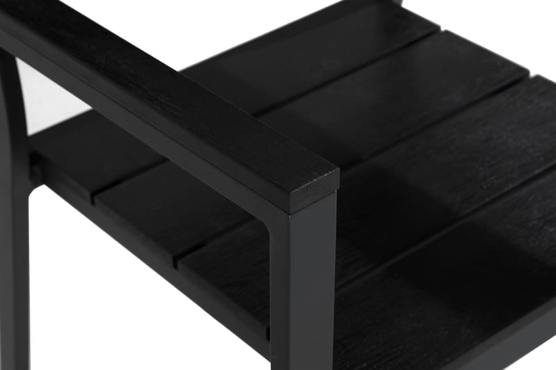 Tunis stablestol utendørs Aintwood - Svart/svart - Hagemøbler & utemiljø - Balkong & terrasse - Balkongmøbler - Balkongstoler