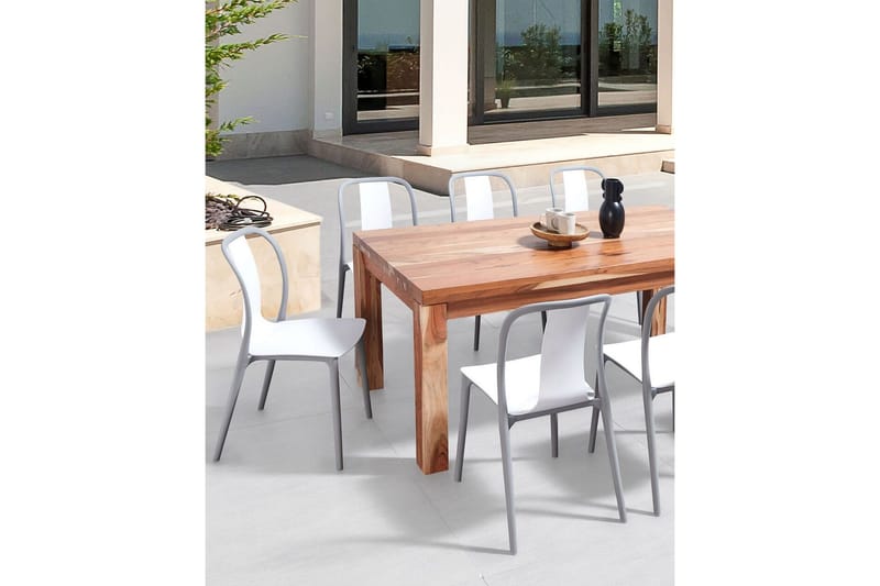 Ugento Spisestol Utendørs - Hvit/Grå - Hagemøbler & utemiljø - Balkong & terrasse - Balkongmøbler - Balkongstoler