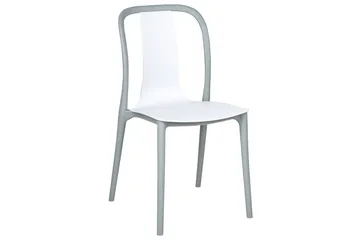 Ugento Spisestol Utendørs - Hvit/Grå - Hagemøbler & utemiljø - Balkong & terrasse - Balkongmøbler - Balkongstoler