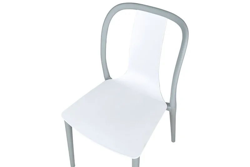 Ugento Spisestol Utendørs - Hvit/Grå - Hagemøbler & utemiljø - Balkong & terrasse - Balkongmøbler - Balkongstoler