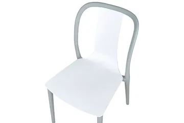 Ugento Spisestol Utendørs - Hvit/Grå - Hagemøbler & utemiljø - Balkong & terrasse - Balkongmøbler - Balkongstoler