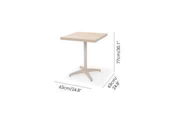 Urbanite Utebord Bistro 64×64 cm - Grå - Hagemøbler & utemiljø - Balkong & terrasse - Balkongmøbler - Balkongbord