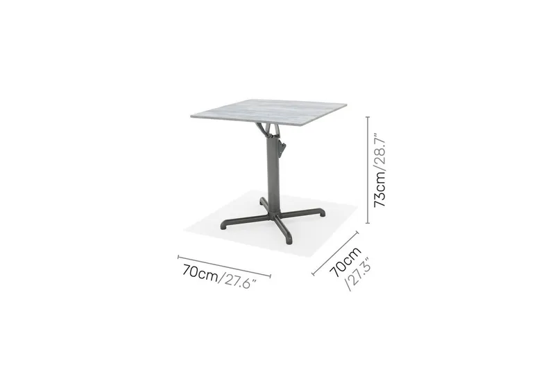 Utendørs bord Lifestyle Garden Solana bistro 70*70 - Hagemøbler & utemiljø - Balkong & terrasse - Balkongmøbler - Balkongbord