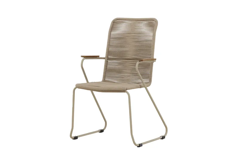 Utendørs lenestoler (med armlener) Venture Home Bois spisestol – beige / beige tau FSC Mix Beige