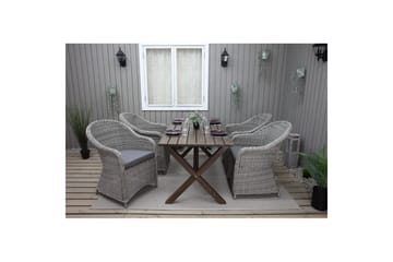 Utendørslenestol Belize - Grå - Hagemøbler & utemiljø - Hagebord - Piknikbord