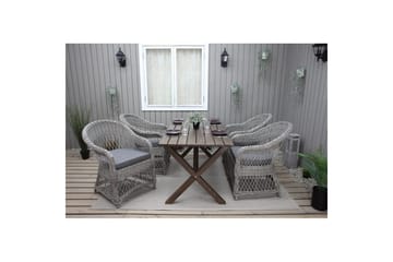 Utendørslenestol Merida - Grå - Hagemøbler & utemiljø - Balkong & terrasse - Balkongmøbler - Balkongstoler