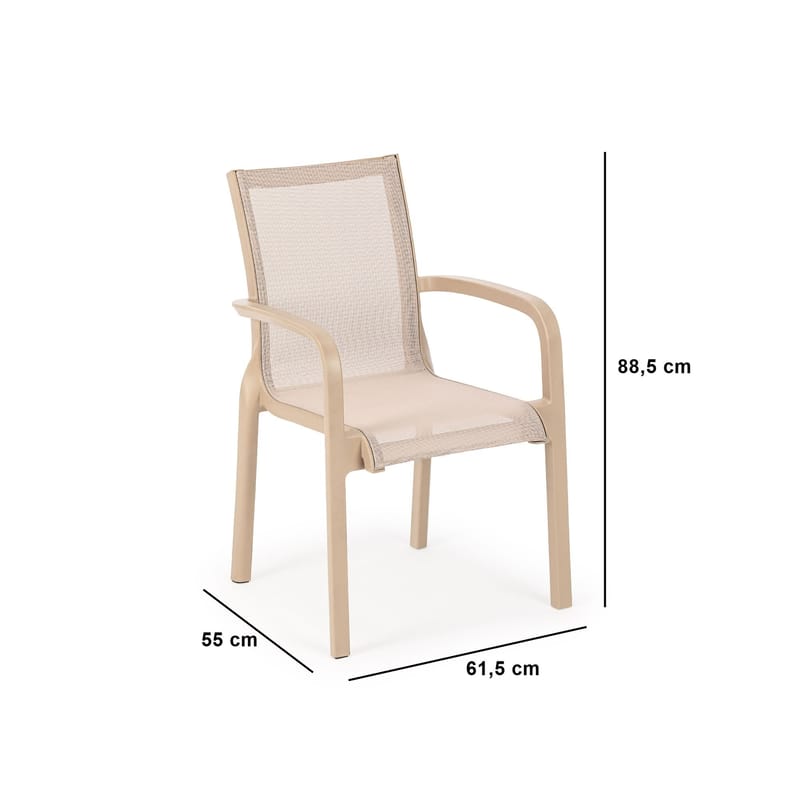 Veylis Stol utendørs - Desert Beige - Hagemøbler & utemiljø - Balkong & terrasse - Balkongmøbler - Balkongstoler