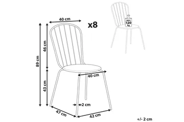 Victoriaville Spisestol Utendørs - Blå - Hagemøbler & utemiljø - Balkong & terrasse - Balkongmøbler - Balkongstoler