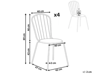 Victoriaville Spisestol Utendørs - Blå - Hagemøbler & utemiljø - Balkong & terrasse - Balkongmøbler - Balkongstoler