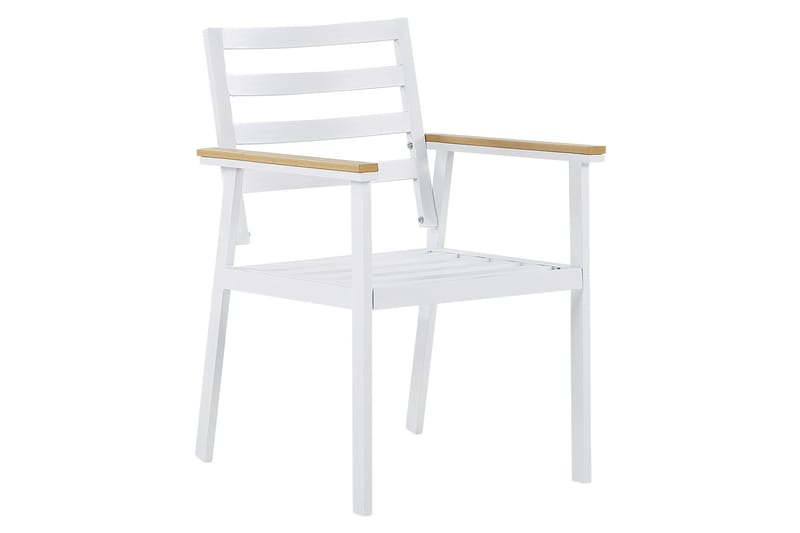 Zanca Lenestol - Hvit/Lysebrun/Beige - Hagemøbler & utemiljø - Balkong & terrasse - Balkongmøbler - Balkongstoler