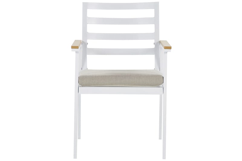 Zanca Lenestol - Hvit/Lysebrun/Beige - Hagemøbler & utemiljø - Balkong & terrasse - Balkongmøbler - Balkongstoler
