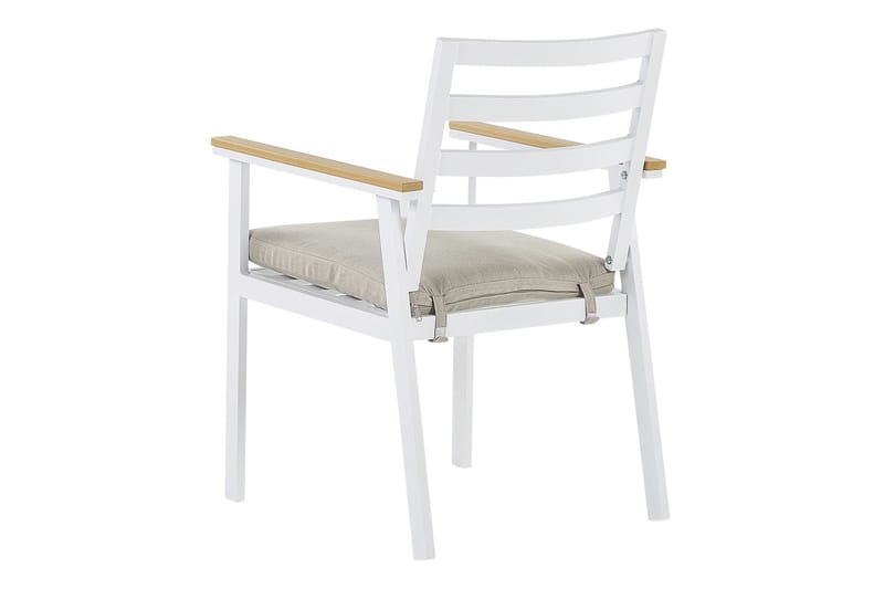 Zanca Lenestol - Hvit/Lysebrun/Beige - Hagemøbler & utemiljø - Balkong & terrasse - Balkongmøbler - Balkongstoler