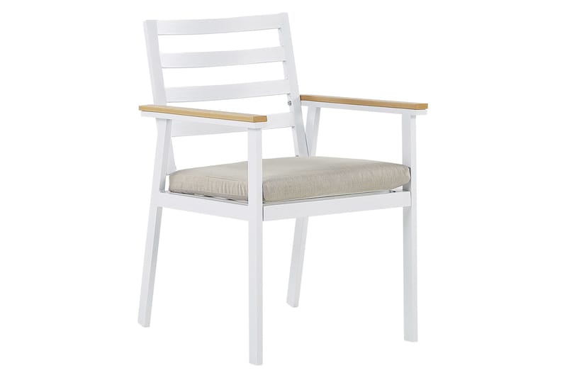 Zanca Lenestol, Hvit/Lysebrun/Beige