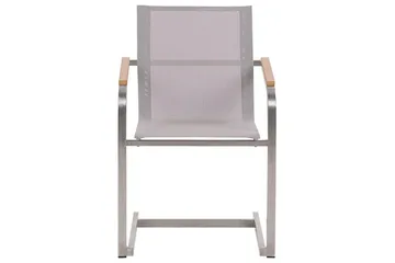 Zervo Lenestol - Beige/Sølv - Hagemøbler & utemiljø - Balkong & terrasse - Balkongmøbler - Balkongstoler