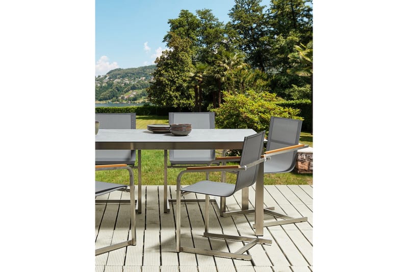 Zervo Lenestol - Grå/Sølv - Hagemøbler & utemiljø - Balkong & terrasse - Balkongmøbler - Balkongstoler