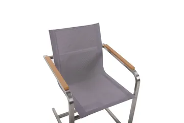 Zervo Lenestol - Grå/Sølv - Hagemøbler & utemiljø - Balkong & terrasse - Balkongmøbler - Balkongstoler