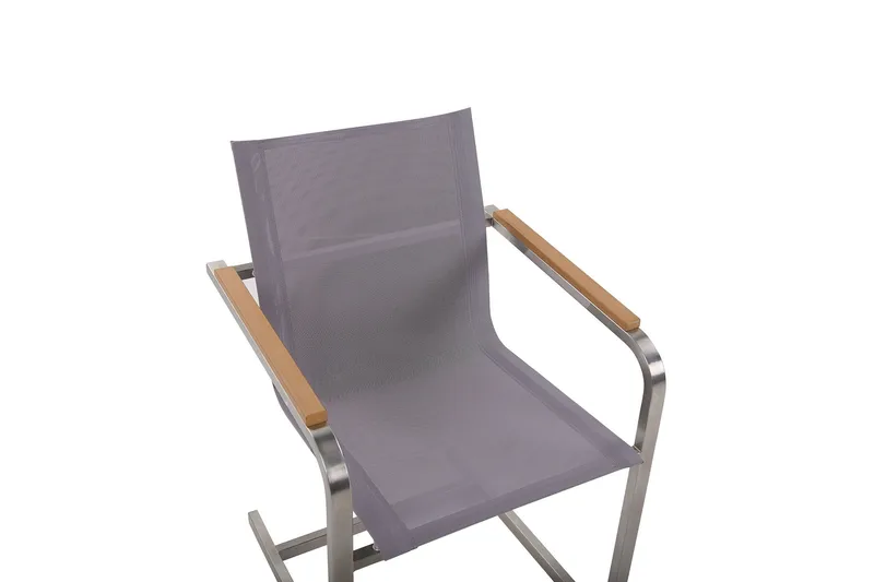 Zervo Lenestol - Grå/Sølv - Hagemøbler & utemiljø - Balkong & terrasse - Balkongmøbler - Balkongstoler