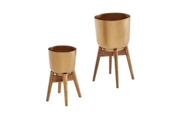 Krukväxter Wohnling Guld, Brun - Hagemøbler & utemiljø - Balkong & terrasse - Balkongdyrking