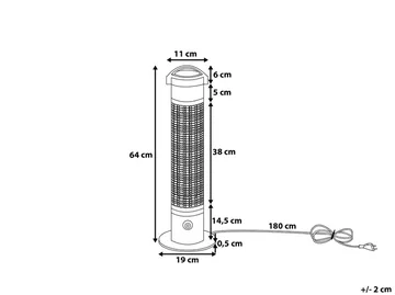 Vezuvio Infravarmer - Svart - Hagemøbler & utemiljø - Balkong & terrasse - Terrassevarmer - Infravarmer