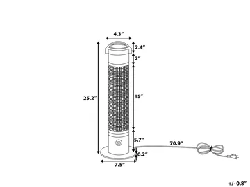 Vezuvio Infravarmer - Svart - Hagemøbler & utemiljø - Balkong & terrasse - Terrassevarmer - Infravarmer