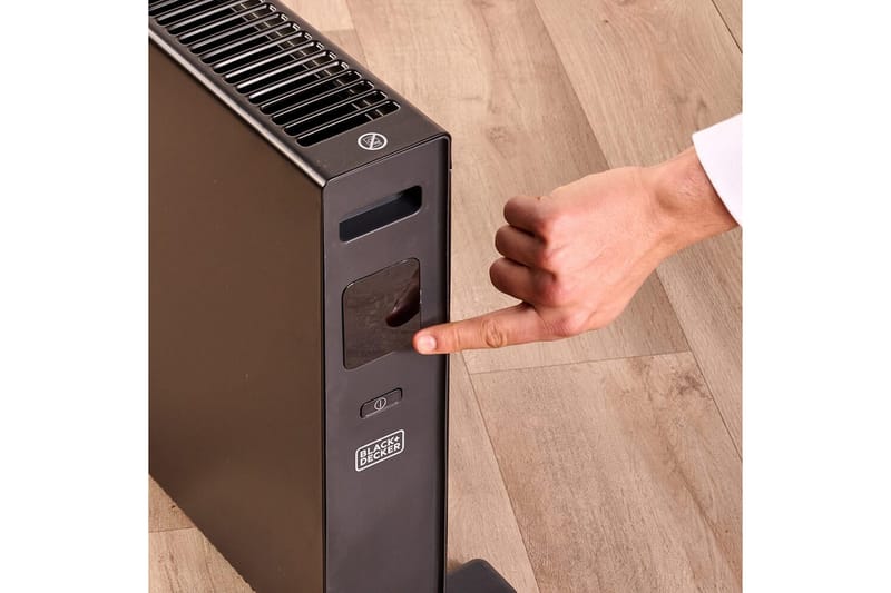 Konvektorelement Black+Decker Digital 2000W Svart - Svart - Hagemøbler & utemiljø - Balkong & terrasse - Terrassevarmer - Varmevifte