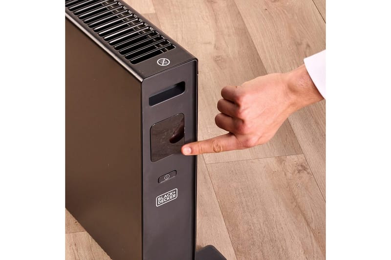 Konvektorelement Black+Decker Digital 2000W Svart - Svart - Hagemøbler & utemiljø - Balkong & terrasse - Terrassevarmer - Varmevifte