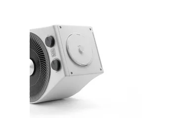 Varmevifte Black+Decker 2-i-1 Hvit 2000W - Hvit - Hagemøbler & utemiljø - Balkong & terrasse - Terrassevarmer - Varmevifte