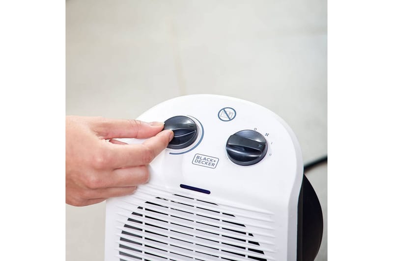 Varmevifte Black+Decker 2000W Hvit - Hvit - Hagemøbler & utemiljø - Balkong & terrasse - Terrassevarmer - Varmevifte