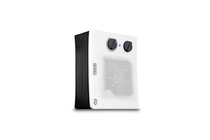 Varmevifte Black+Decker 2000W Hvit - Hagemøbler & utemiljø - Balkong & terrasse - Terrassevarmer - Varmevifte
