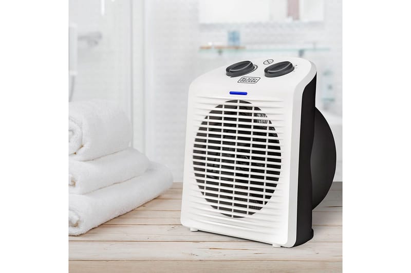 Varmevifte Black+Decker 2000W Hvit - Hagemøbler & utemiljø - Balkong & terrasse - Terrassevarmer - Varmevifte