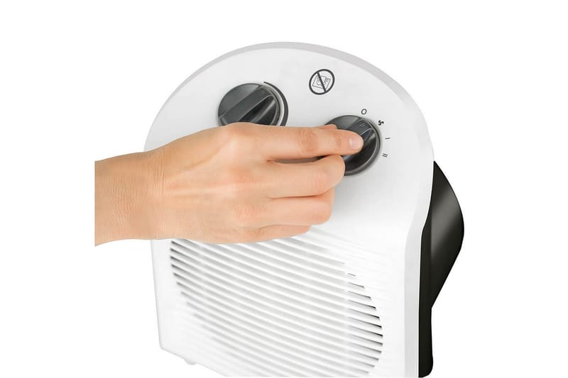 Varmevifte Black+Decker 2000W Hvit - Hagemøbler & utemiljø - Balkong & terrasse - Terrassevarmer - Varmevifte
