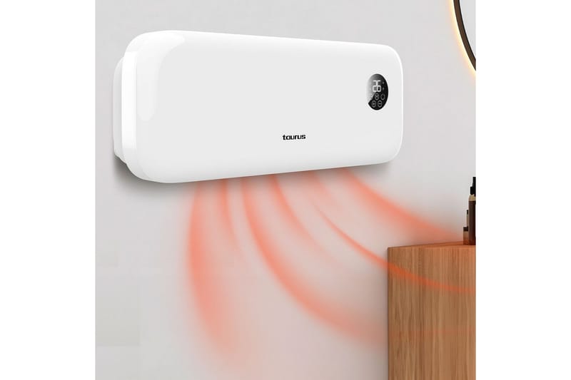 Veggblåservifte Taurus RCMB22 - Hvit - Hagemøbler & utemiljø - Balkong & terrasse - Terrassevarmer - Varmevifte