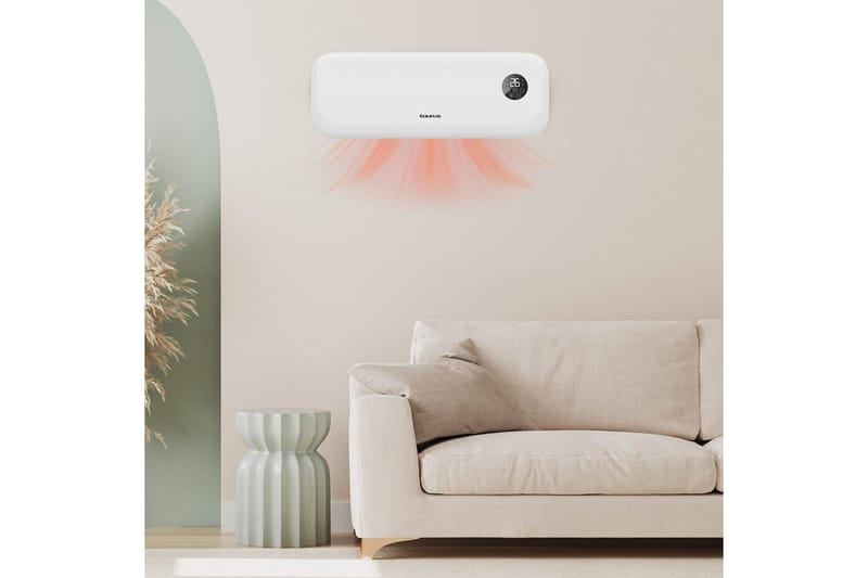 Veggblåservifte Taurus RCMB22 - Hvit - Hagemøbler & utemiljø - Balkong & terrasse - Terrassevarmer - Varmevifte