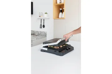 Bordgrill Black+Decker Børstet Stål Temp Kontroller 2000W - Hagemøbler & utemiljø - Grill & utekjøkken - Øvrige griller - Bærbar grill & campinggrill