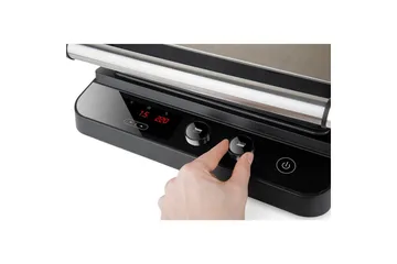 Bordgrill Black+Decker Børstet Stål Temp Kontroller 2000W - Hagemøbler & utemiljø - Grill & utekjøkken - Øvrige griller - Bærbar grill & campinggrill