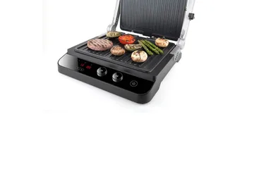 Bordgrill Black+Decker Børstet Stål Temp Kontroller 2000W - Hagemøbler & utemiljø - Grill & utekjøkken - Øvrige griller - Bærbar grill & campinggrill