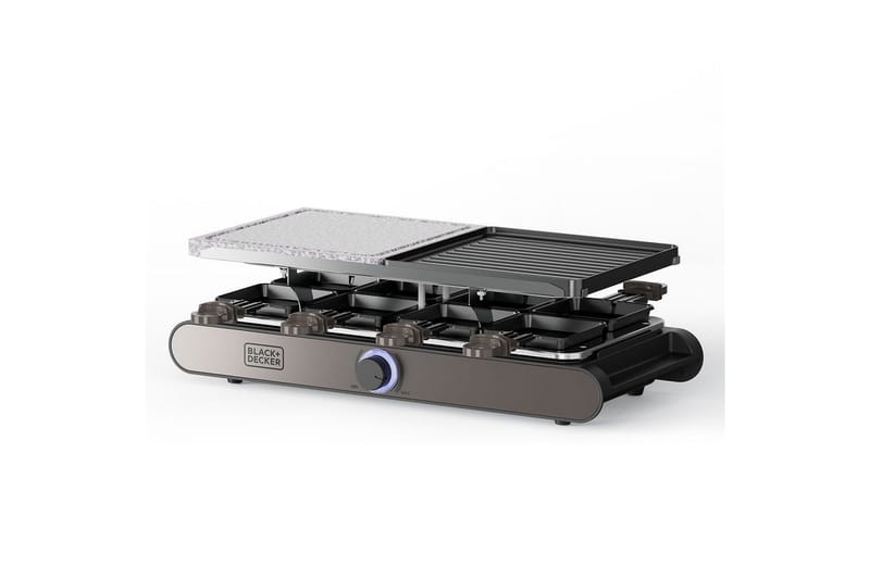 Raclettegrill Black+Decker, Sølv