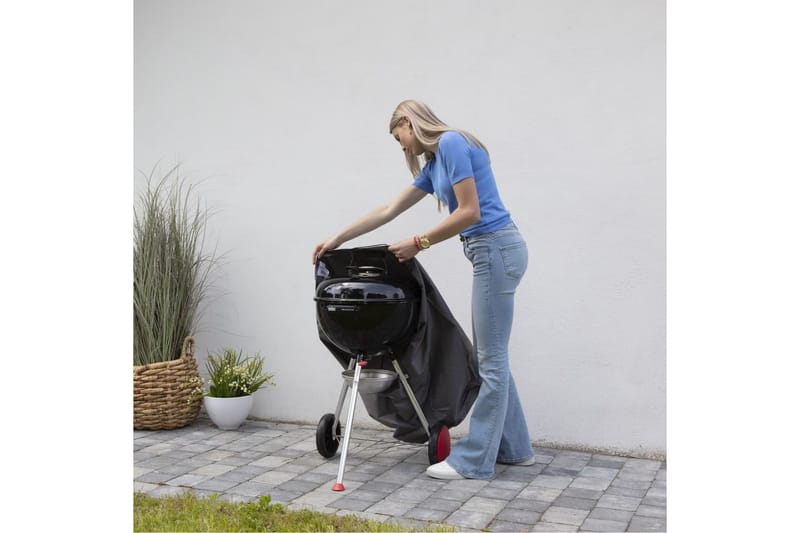 Madison Grilltrekk rund 57x88cm grå - Grillbeskyttelse - Besyttelseshette
