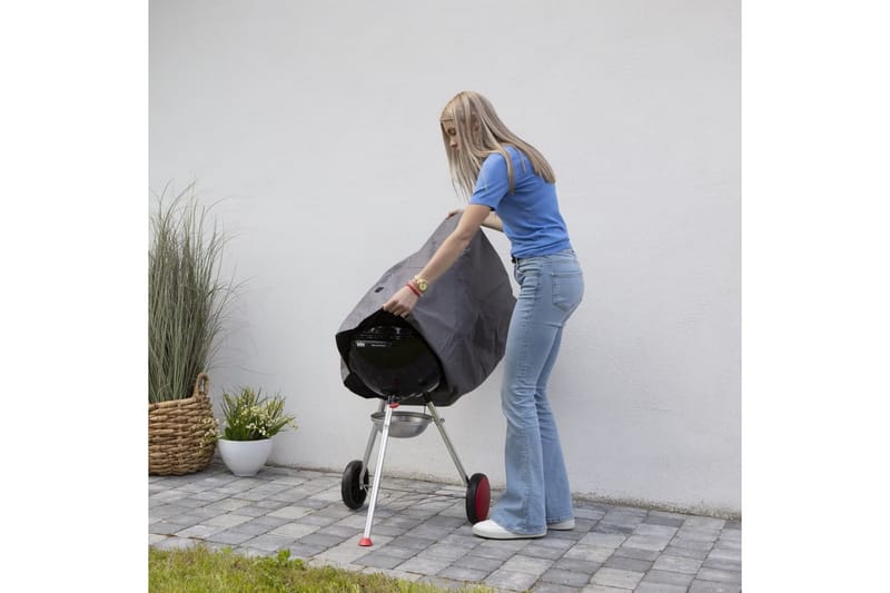 Madison Grilltrekk rund 57x88cm grå - Grillbeskyttelse - Besyttelseshette