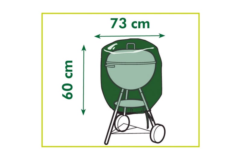 Nature Hagemøbeltrekk for kullgriller 73x73x60 cm -   - Grillbeskyttelse - Besyttelseshette