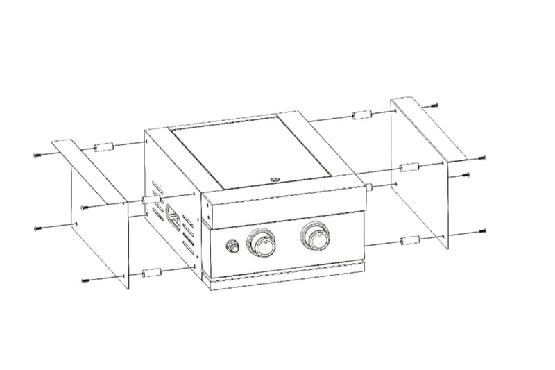 Built-in - Sidebrennere - Myoutdoorkitchen - Grilltilbehør - Grillwok & stekeplate