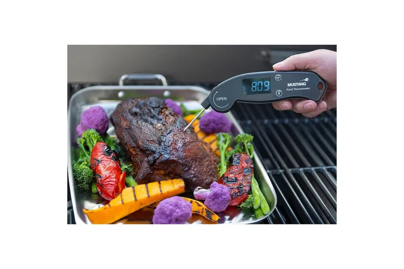 Digital Termometer Mustang Sammenleggbar - Hagemøbler & utemiljø - Grill & utekjøkken - Grilltilbehør - Grilltermometer
