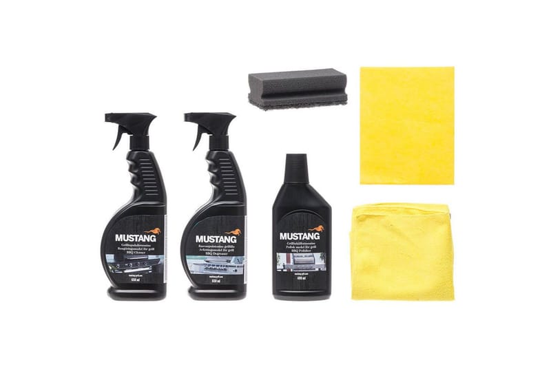 Grillrengjøringssett Mustang 6 Deler - Hagemøbler & utemiljø - Grill & utekjøkken - Grilltilbehør - Grillrengjøring